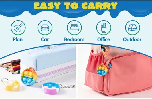 Mini Pop Fidget Keychains