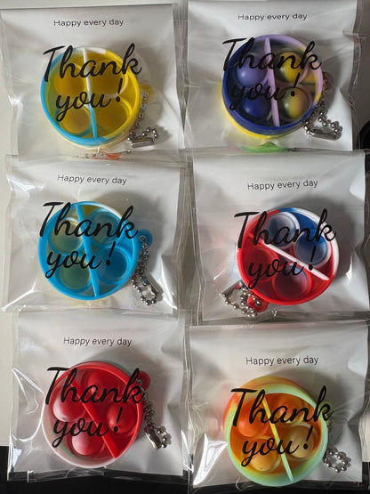 Mini Pop Fidget Keychains